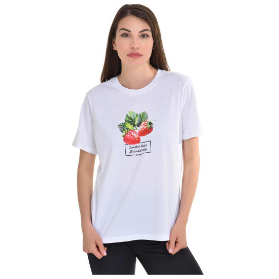 Target Γυναικεία κοντομάνικη μπλούζα Single Jersey T-Shirt Strawberry